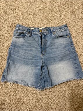 Universal Thread Classic High-Rise Bermuda Light Blue Denim Shorts